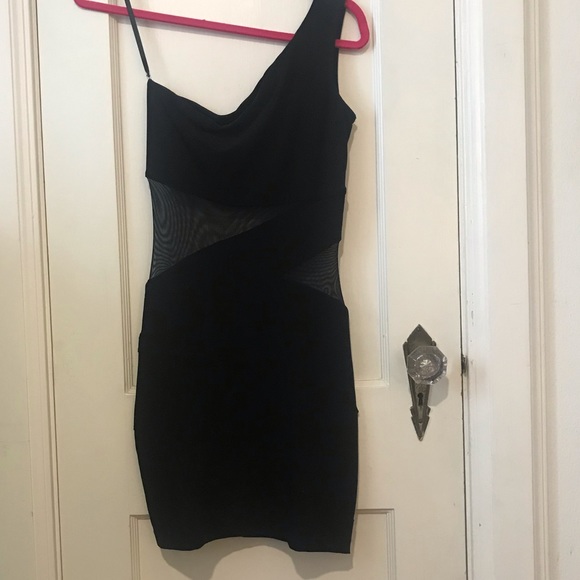 Windsor’s black mesh one shoulder top - Picture 1 of 4